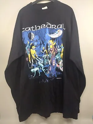 Buy Cathedral Forest Of Equilibrium Long Sleeve T Shirt Earache 1992 • 43£