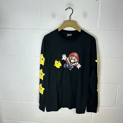 Buy Puma Shirt Mens Small Black Super Mario Galaxy Nintendo Wii Long Sleeve Promo • 28.95£