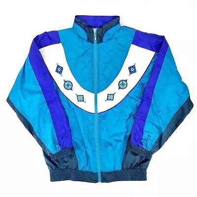 Buy 90s Color Block Windbreaker Jacket 1990s Vintage • 28.35£