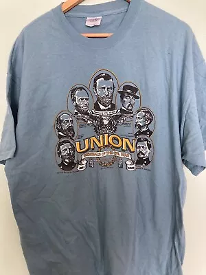 Buy Vintage Generals Of The Civil War T Shirt Sz XL Hanes Beefy • 9.50£
