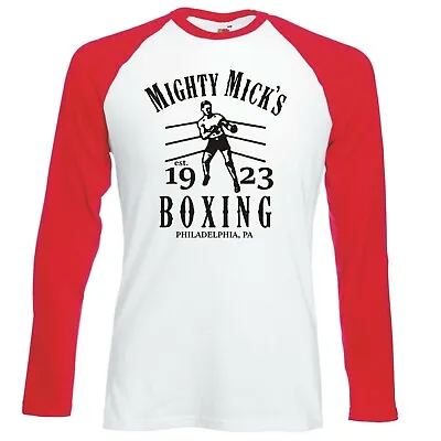 Buy Inspired By Rocky  Mighty Mick's Boxing  Raglan Longsleeve Baseball T-shirt • 16.99£