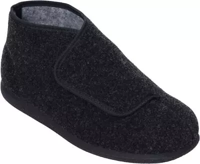 Buy Cosyfeet Mens Slipper Robbie Wide Fit 3H Width 2 Colours UK Sizes 6 To 13 Roomy • 63.99£