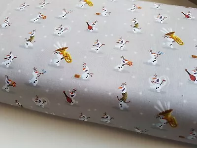 Buy 100% Cotton Digital Fabric Disney Frozen Olaf Winter  • 4.40£