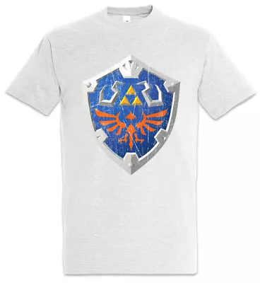 Buy Hylian Shield T-Shirt Game Gamer PC Gaming Triforce Link Games Geek Nerd Hyrule • 21.59£