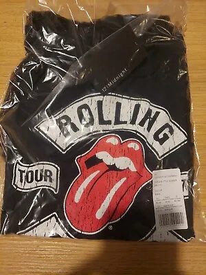 Buy 12 Midnight Rolling Stones 1978 Tour Tshirt / Peplum Womens Size 10-12 NEW • 6.50£