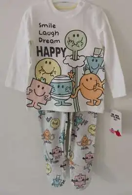 Buy Baby Pyjamas Mr Happy 9-12 Months Character Nightwear Mr Men Mr Tickle BNWT • 8.99£