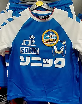 Buy Sonic The Hedgehog Sports Blue Tshirt & Shorts Set • 19.99£