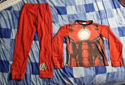 Buy Boys Official Marvel Iron Man Pyjamas Pjs Age 9-10  • 0.99£