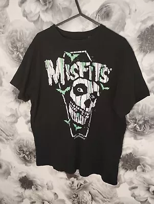 Buy Misfits T Shirt Black Uk Size Large • 9.99£