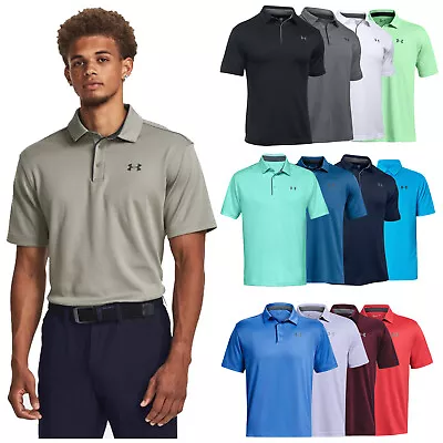 Buy Under Armour Men Tech Polo Shirt Lightweight Breathable Stretch UA Golf Top • 33.95£