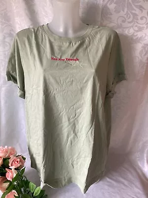 Buy V By Very Style Fairy Women T-shirt Size 16 Green 100% Cotton Short Sleeve New!  • 13.85£