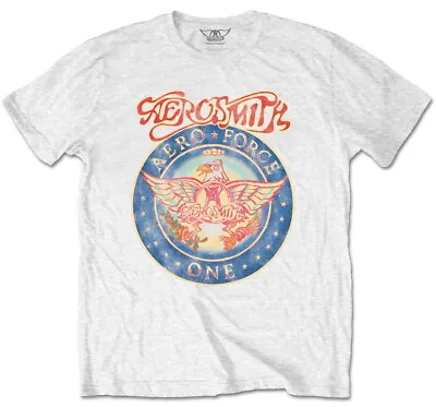 Buy Aerosmith Aero Force White T-Shirt NEW OFFICIAL • 15.19£