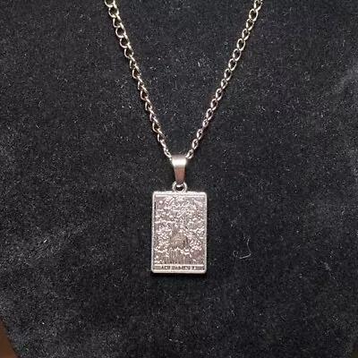 Buy Handmade Silver The Tower Tarot Necklace Gothic Gift Jewellery Fashion Accessory • 4.50£