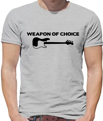 Buy Weapon Of Choice Bass Guitar - Mens T-Shirt - Player Guitars Rock Music • 13.95£