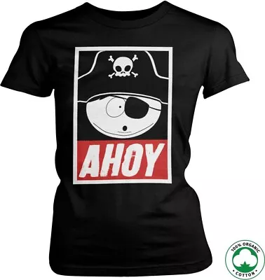 Buy South Park Eric Cartman Ahoy Organic Girly T-Shirt Damen Black • 34.98£
