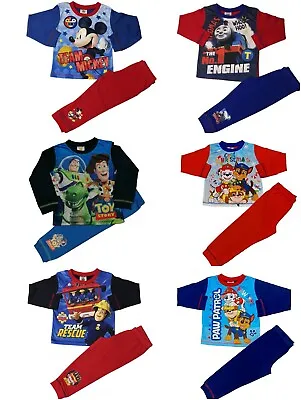 Buy Boys Pyjamas Official Licensed Character Sleepwear Ages 18 Months To 5 Years • 5.25£