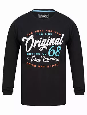 Buy Tokyo Laundry Men's Long Sleeve T-Shirt Vintage Retro Graphic Print Cotton Top • 13.99£