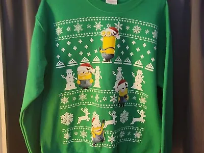Buy Despicable Me Christmas Sweater  Size Med New • 14.25£