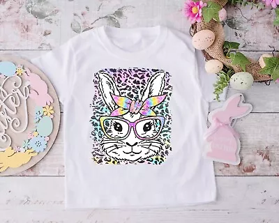 Buy Easter Girl Bunny Rabbit T Shirt  Egg Hunt Kids 1-8+ Years Gift Idea • 8.99£