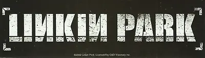 Buy LINKIN PARK Sticker 26 - 2002 Cat No. S-1454 VINYL STICKER Official Merch OOP • 2.95£