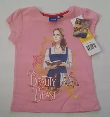 Buy Disney Girl's Short Sleeve Round Neck Beauty And The Beast T.Shirt Age 5 Years  • 8.99£