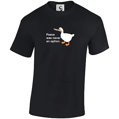 Buy Peace Was Never An Option Funny Goose Meme T-shirt Adults Teens & Kids Sizes • 9.99£