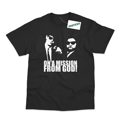 Buy On A Mission From God Inspired By The Blues Brothers DTG Printed T-Shirt • 14.25£