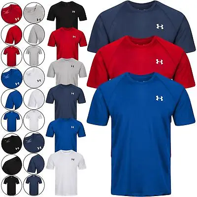 Buy Under Armour Mens T-Shirt Short Sleeve Gym Fitness Heatgear Running Breathable • 10.99£