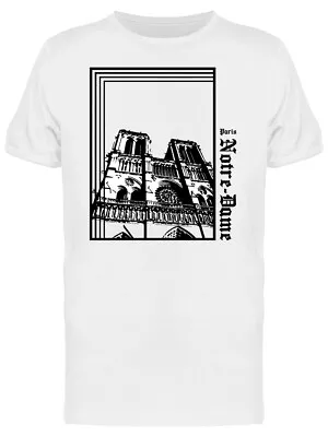 Buy Notre Dame Paris France Cathedral Art Graphic Men's White T-shirt • 15.11£