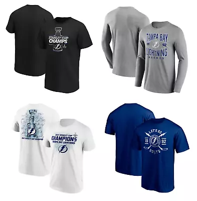 Buy Tampa Bay Lightning T-Shirt Men's NHL Ice Hockey Fanatics Top - New • 14.99£