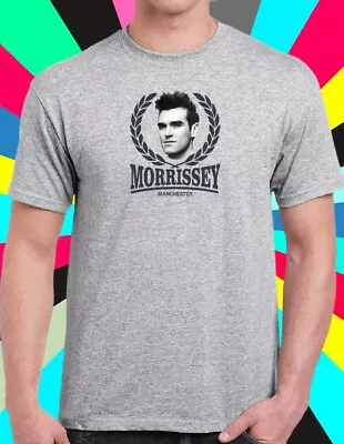 Buy Morrissey T-Shirt (UNOFFICIAL)  Mens Unisex Manchester Olive Wreath The Smiths • 15.99£