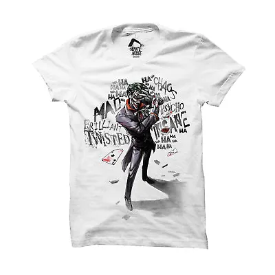 Buy Official Dc Comics - The Joker Twisted, Mad, Brilliant Haha White T-shirt (new) • 12.99£