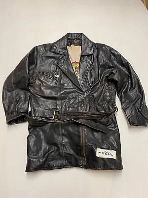 Buy RED BARON Vintage Leather Motorcycle Jacket  Black   Armpit/Armpit 21   (mc854) • 50£