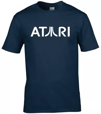 Buy Classic Retro 'Atari' Logo Premium Cotton T-shirt • 13.99£