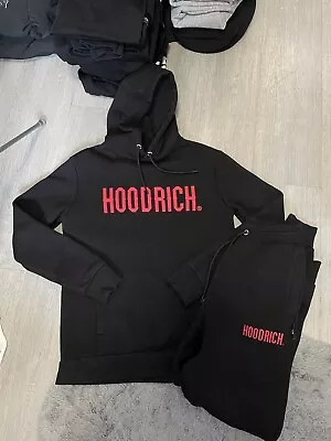 Buy Men’s Hoodrich Tracksuit Xs Black Red Hoodie Joggers Set Boys Teens • 45£