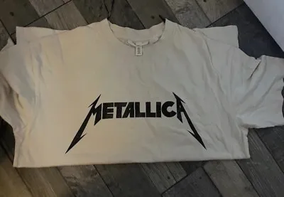 Buy Metallica T Shirt Ladies Metal Rock Band Merch Tee Size Small Oversized Top • 15£