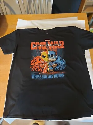 Buy Pop Captain America Civil War T-Shirt • 12.99£