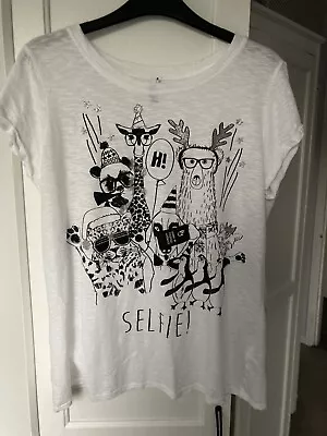 Buy Christmas Selfie T-shirt With Glitter Effect Size 14. Only Worn Once • 5.99£