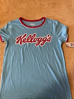 Buy Kellogg's Cereal Logo Shirt Women's Juniors Size XLarge NWT Official Licensed • 4.74£