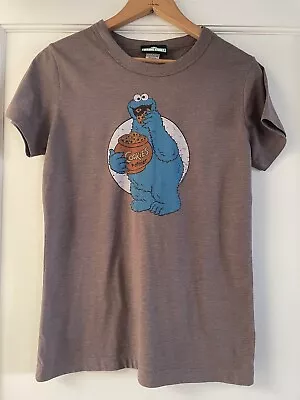 Buy Sesame Street Cookie Monster Youth Kids Large T-Shirt NWOT Brown Cotton/poly Mix • 13.41£