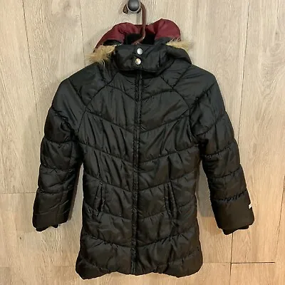 Buy LUCKY BRAND Black Puffer Style Jacket Removable Fur Hood Size Small • 14.17£