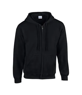 Buy Gildan Heavy Blend Men's Full Zip Hooded Sweatshirt Classic Fit Casual Pullover • 20.47£