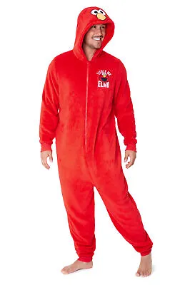 Buy Sesame Street All In One Pyjama For Men, Tickle Me Elmo Fleece Mens Loungewear • 30.99£