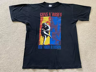 Buy GUNS N ROSES Vtg T-shirt 1992 Use Your Illusion Tour Metallica ACDC Iron Maiden • 99£