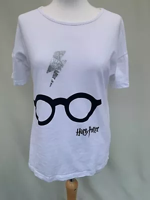 Buy T-Shirt Harry Potter Size 12 Primark White Cotton Short Sleeves Womens • 7.03£
