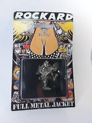 Buy Rockard Heavy DEVIL Pin Badge Rare 1993 Full Battle Jacket  • 29.05£