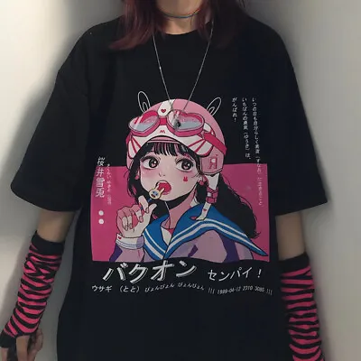 Buy Gothic Lolita Short Sleeve T-Shirt Cute Kawaii Harajuku Punk Clothing Print Top • 13.86£