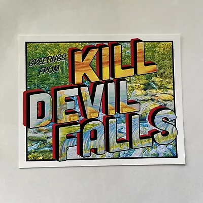 Buy Phish Fan Art Post Card Print Greetings From Kill Devil Falls Margie Merch • 18.90£