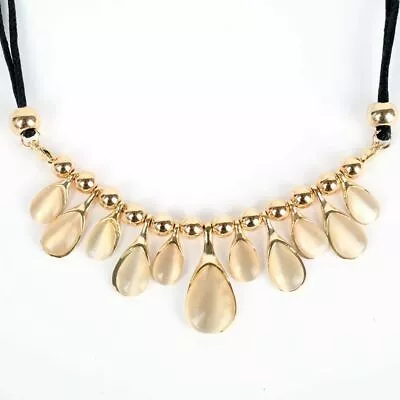 Buy Crystal Water Drop Necklace Boho Jewellery Fashion Summer Festival Bohemian • 4.45£