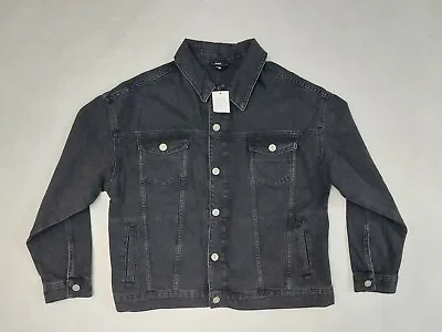 Buy New Urban Outfitters BDG Black Denim Jacket Oversized Size L • 30£